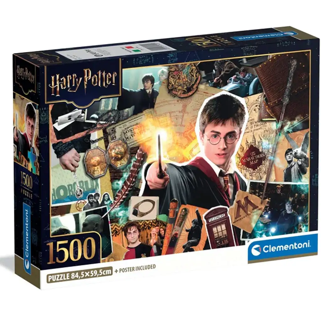Harry Potter - A varázsvilág relikviái 1500db-os compact puzzle - Clementoni