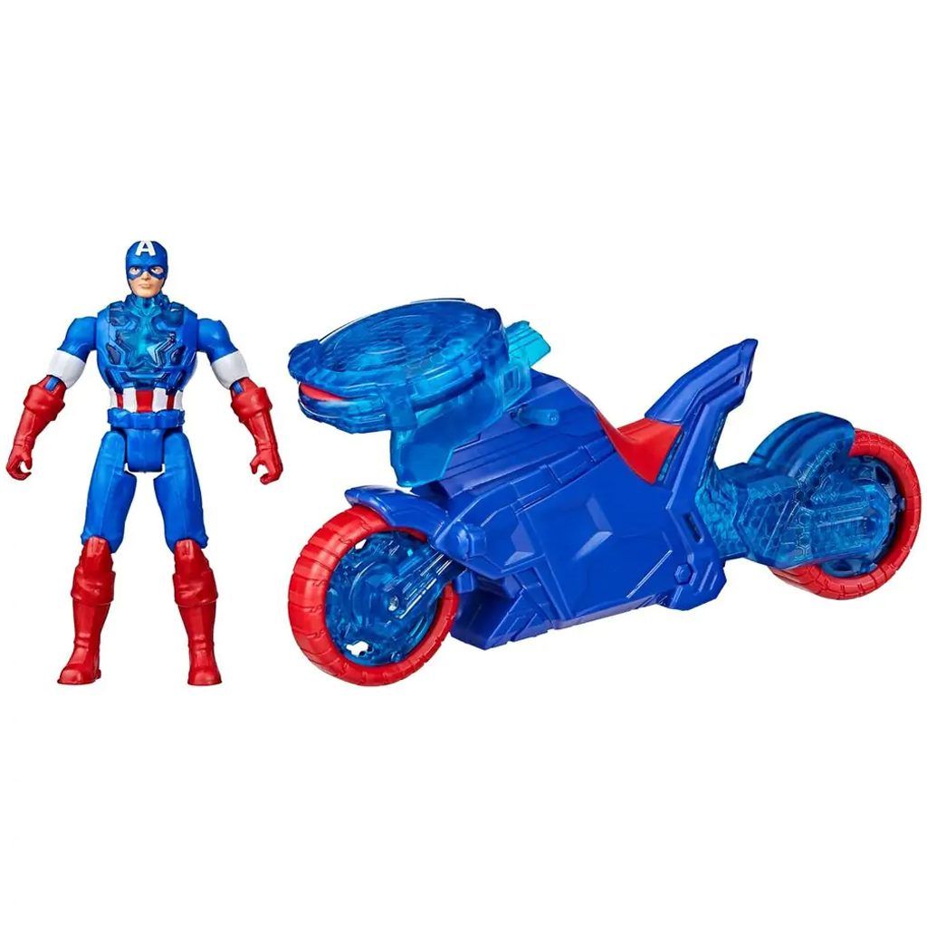Marvel: Amerika kapitány motorral és pajzs kilövővel - Hasbro kép 2