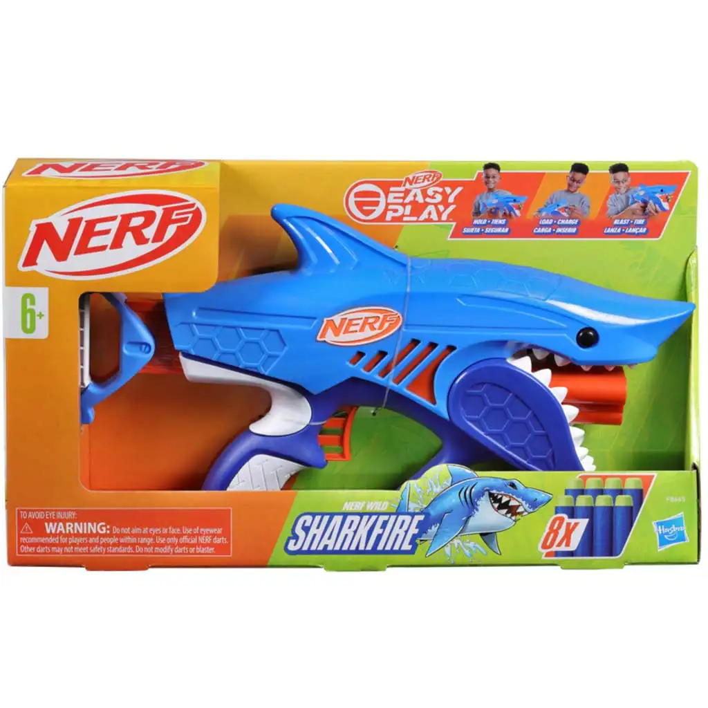 Nerf: Sharkfire szivacslövő 8db tölténnyel - Hasbro
