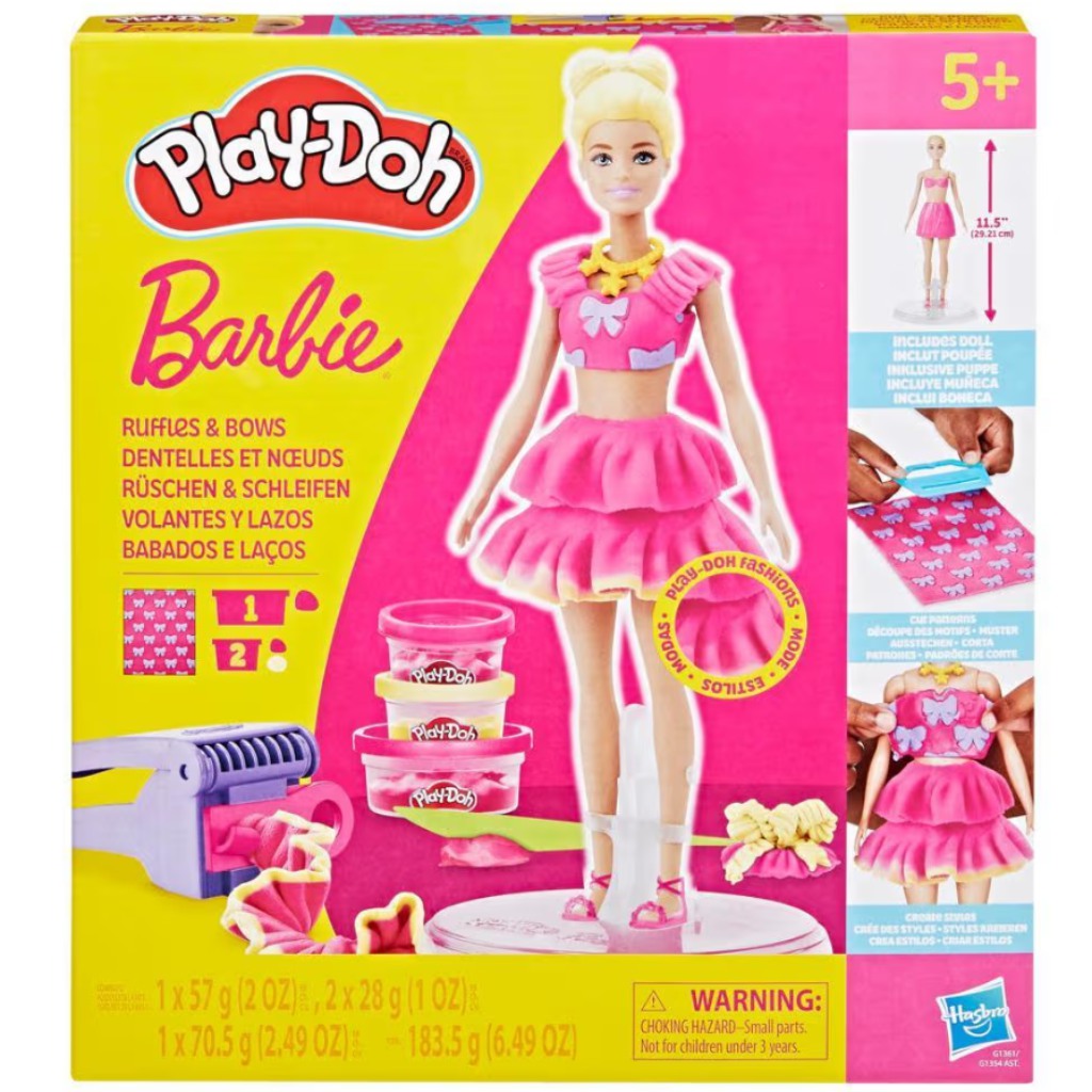 Play-Doh: Barbie fodrok és masnik gyurmaszett - Hasbro