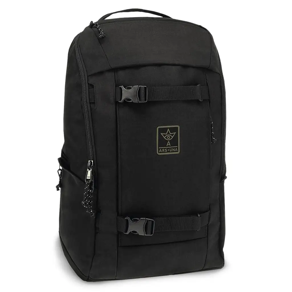 Ars Una: Cordura Black AU-15 iskolatáska, hátizsák 28x48x19cm