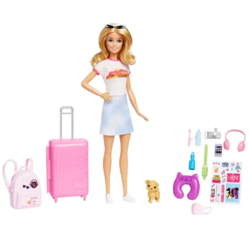 Barbie®: Dreamhouse Adventures utazó Barbie baba kiegészítőkkel - Mattel kép 3