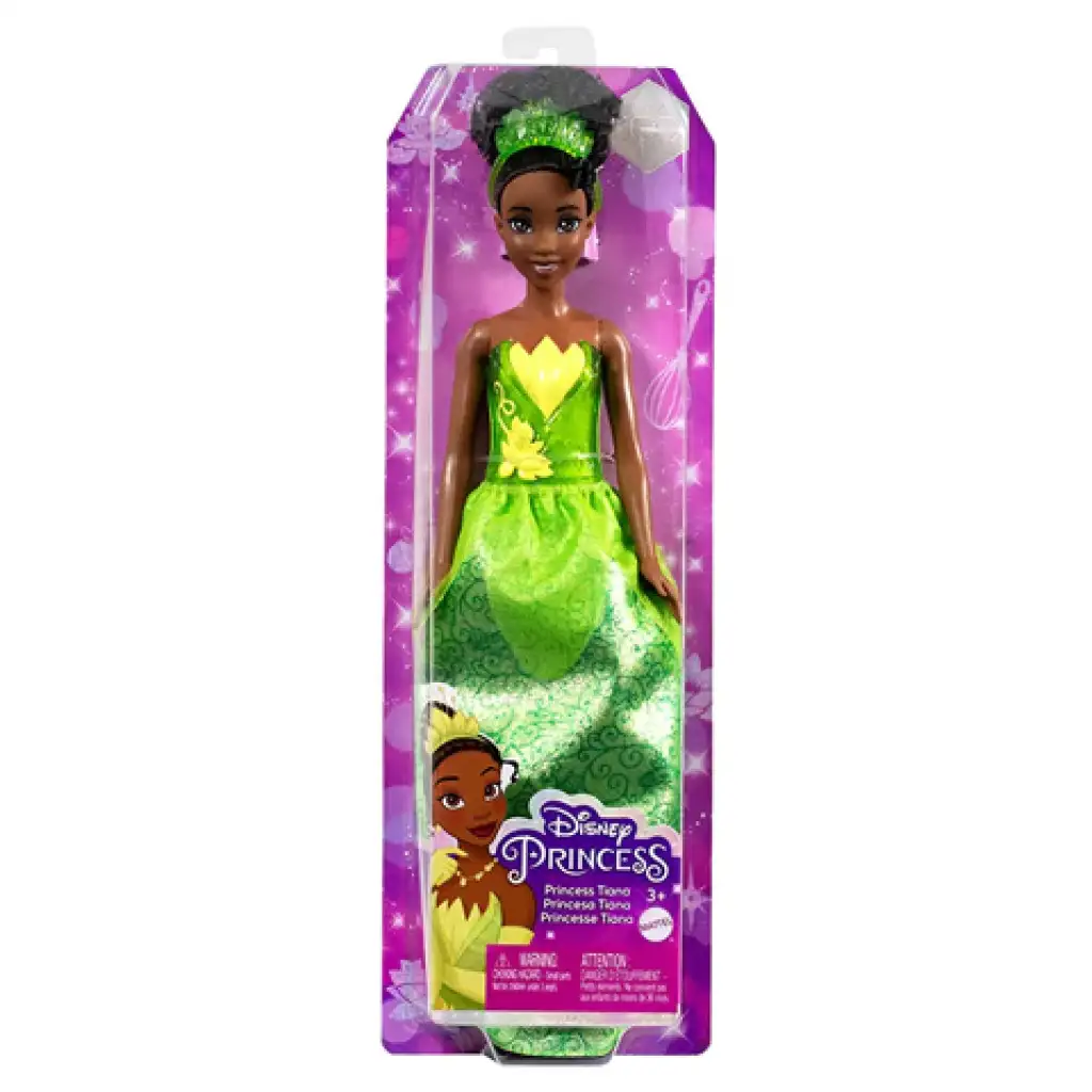 Disney Hercegnők: Csillogó Tiana hercegnő baba - Mattel