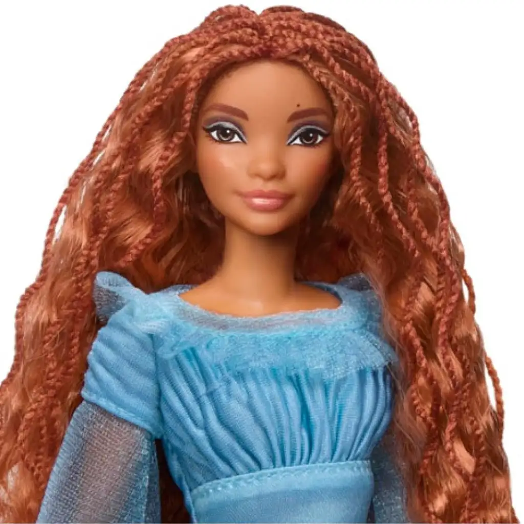 Disney A kis hableány: Ariel baba kék ruhában 30cm - Mattel kép 3