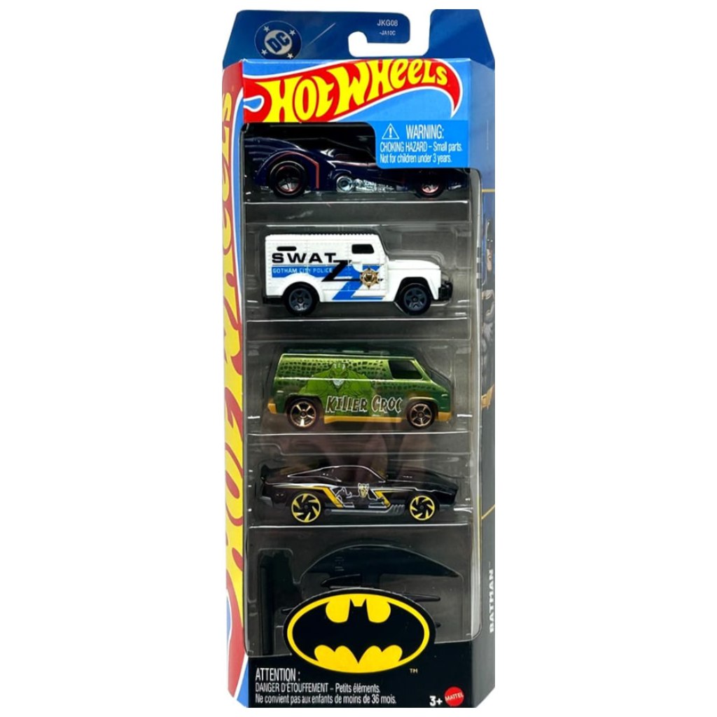 Hot Wheels: Batman járművek 5db-os kisautó szett - Mattel
