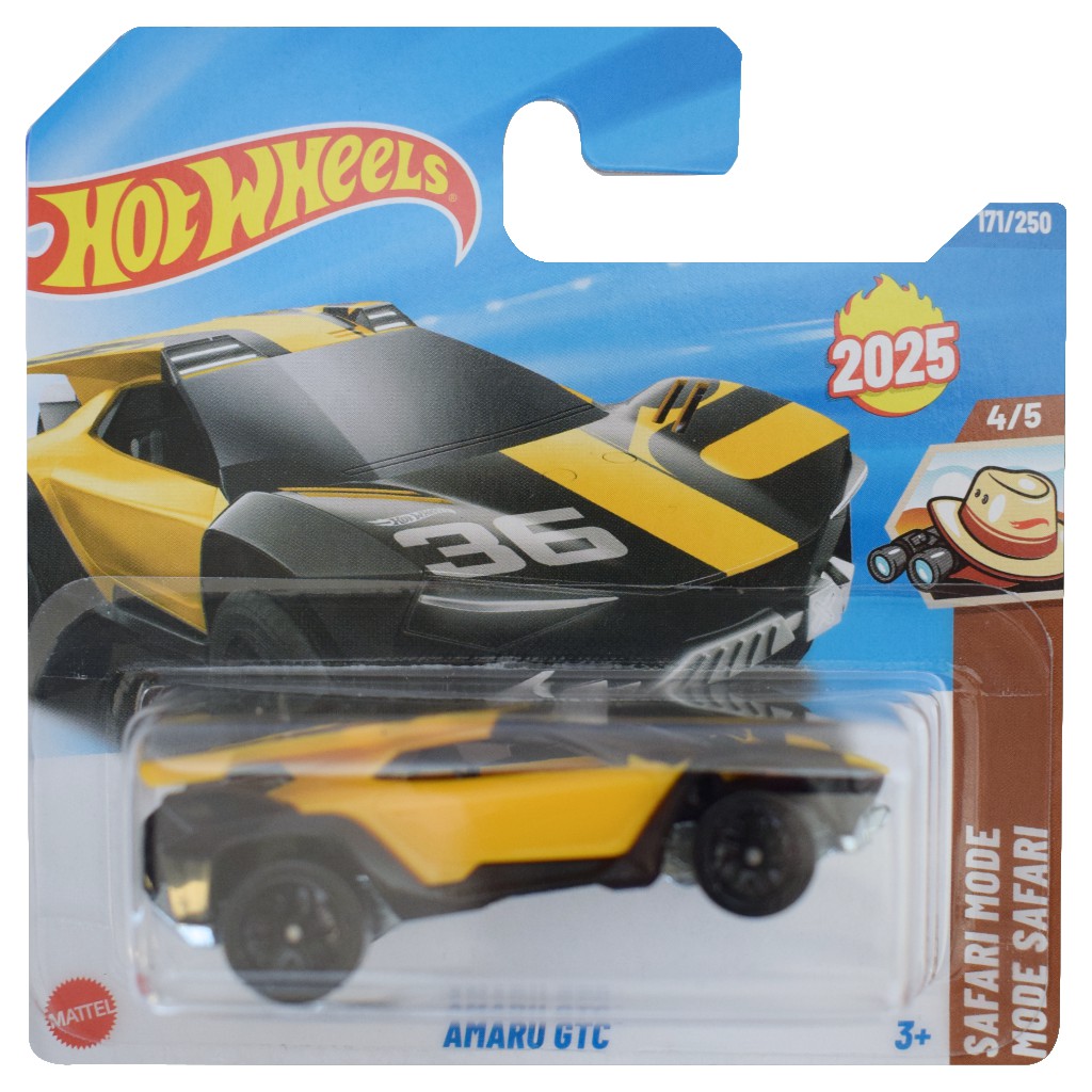Hot Wheels: Amaru GTC sárga kisautó 1/64 - Mattel
