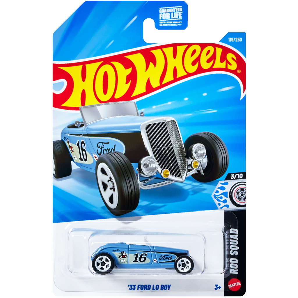 Hot Wheels: ’33 Ford Lo Boy kisautó 1/64 – Mattel
