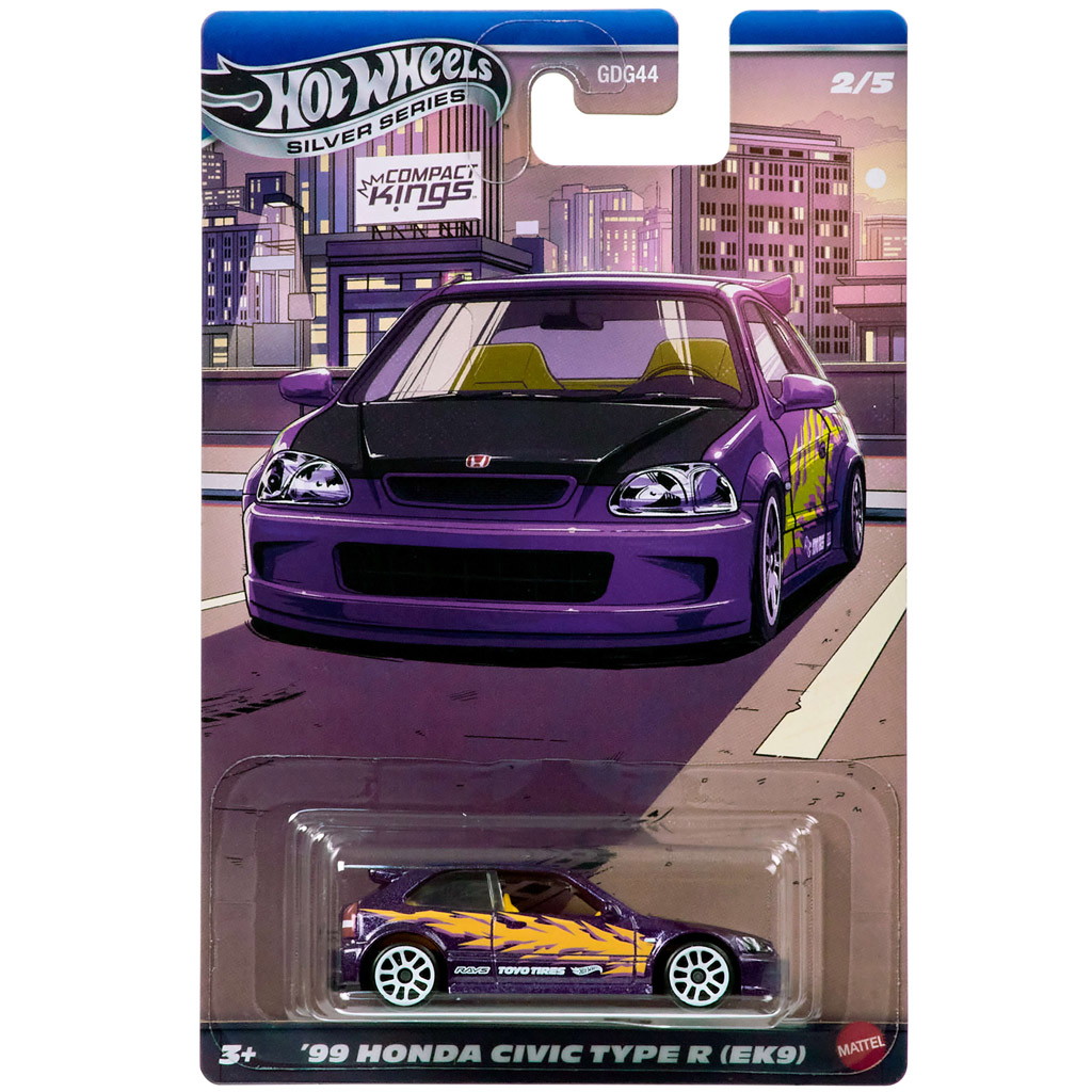 Hot Wheels: ’99 Honda Civic Type R (EK9) klasszikus kisautó 1/64 - Mattel