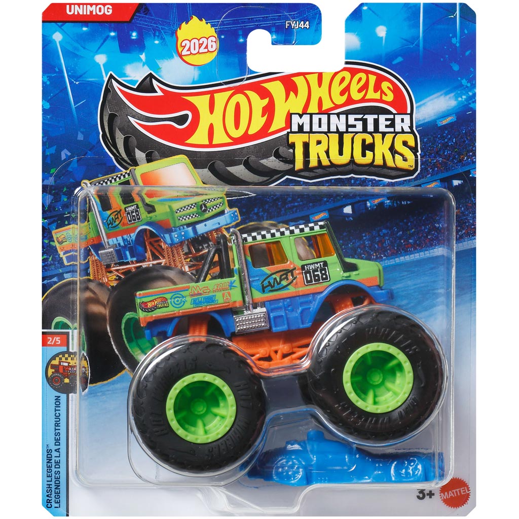 Hot Wheels Monster Trucks: Unimog kisautó 1/64 - Mattel
