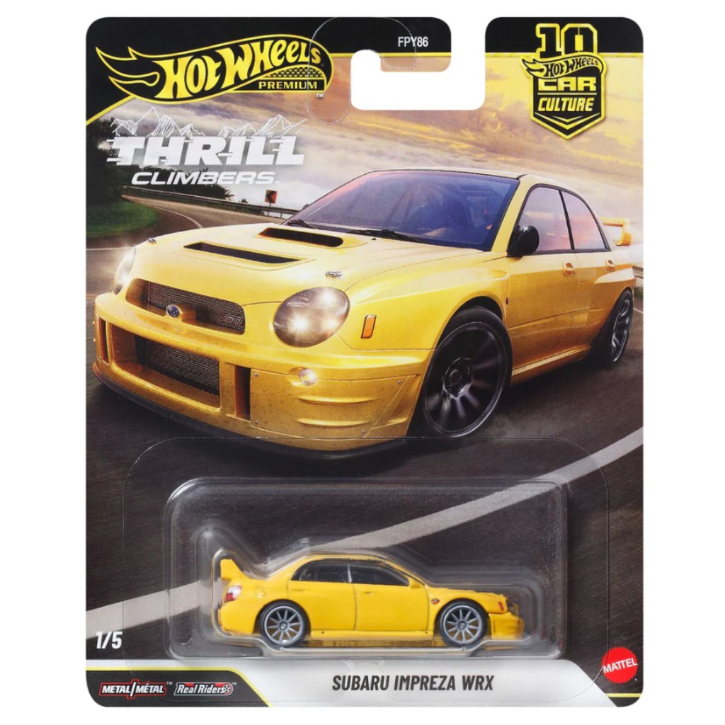Hot Wheels Premium: Cool-túra Subaru Impreza WRX kisautó 1/64 - Mattel