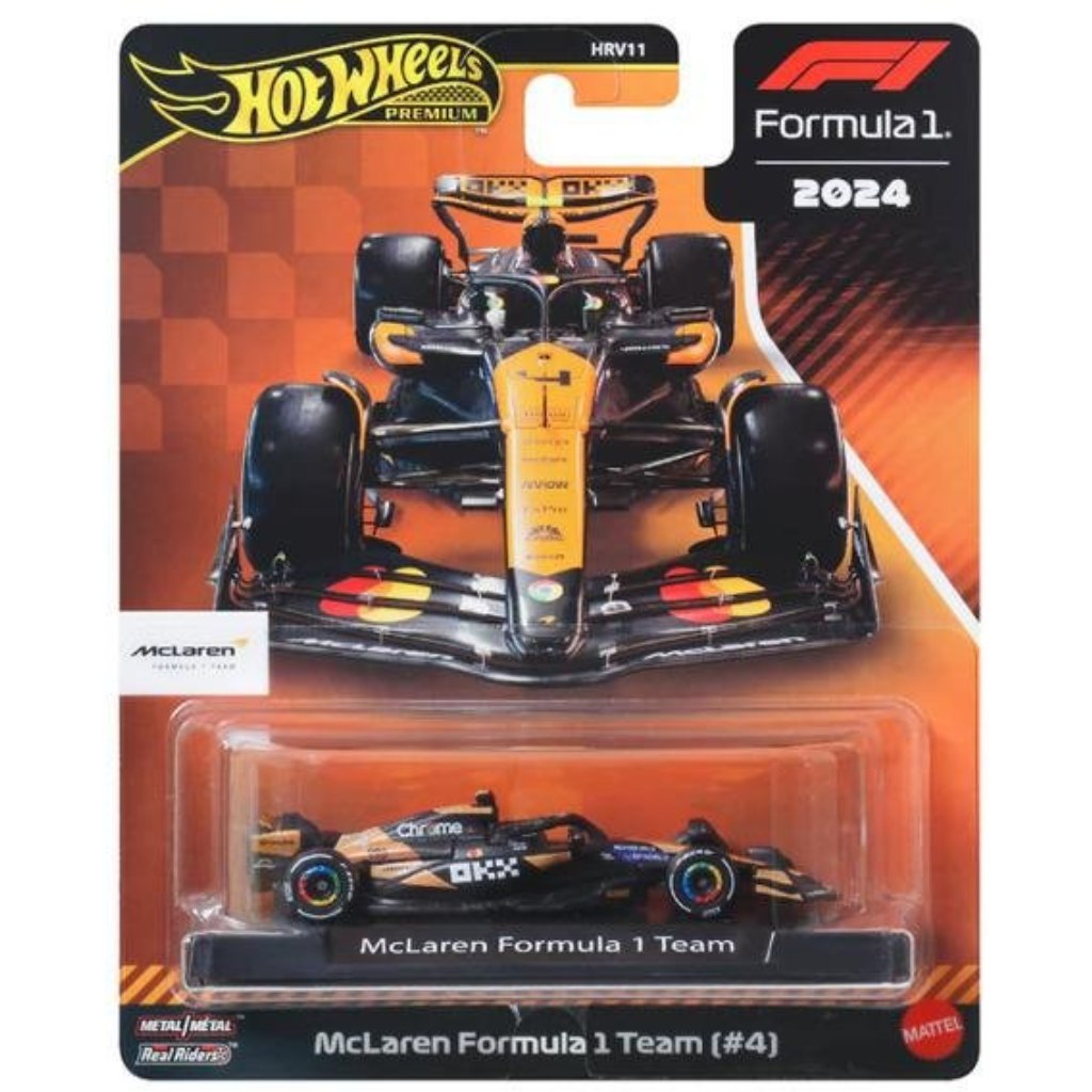 Hot Wheels Premium: McLaren Formula 1 No.:4 kisautó 1/64 - Mattel