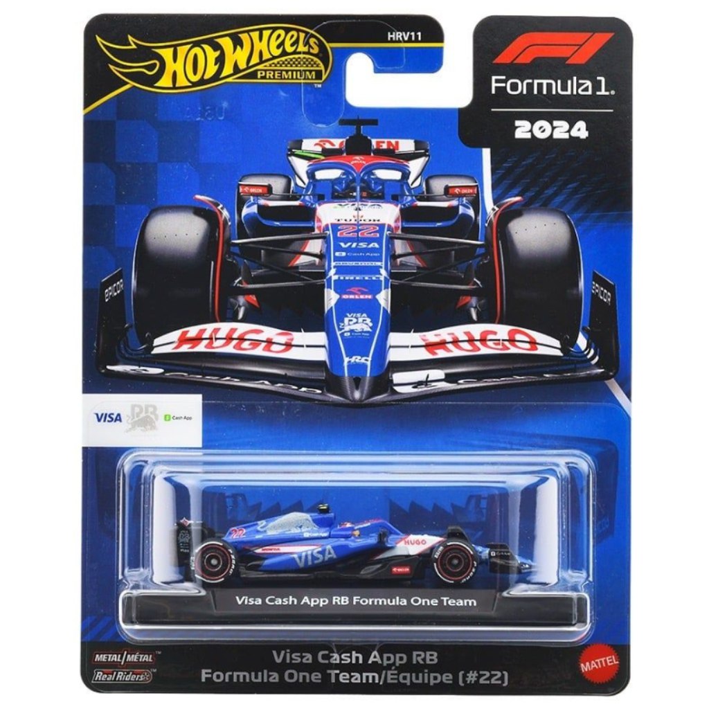 Hot Wheels Premium: Visa Cash App RB Formula 1 No. 22 kisautó 1/64 – Mattel
