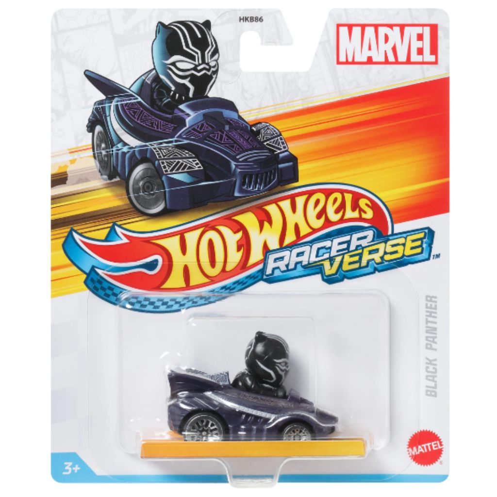 Hot Wheels Race Verse: Fekete Párduc kisautó 1/64 - Mattel