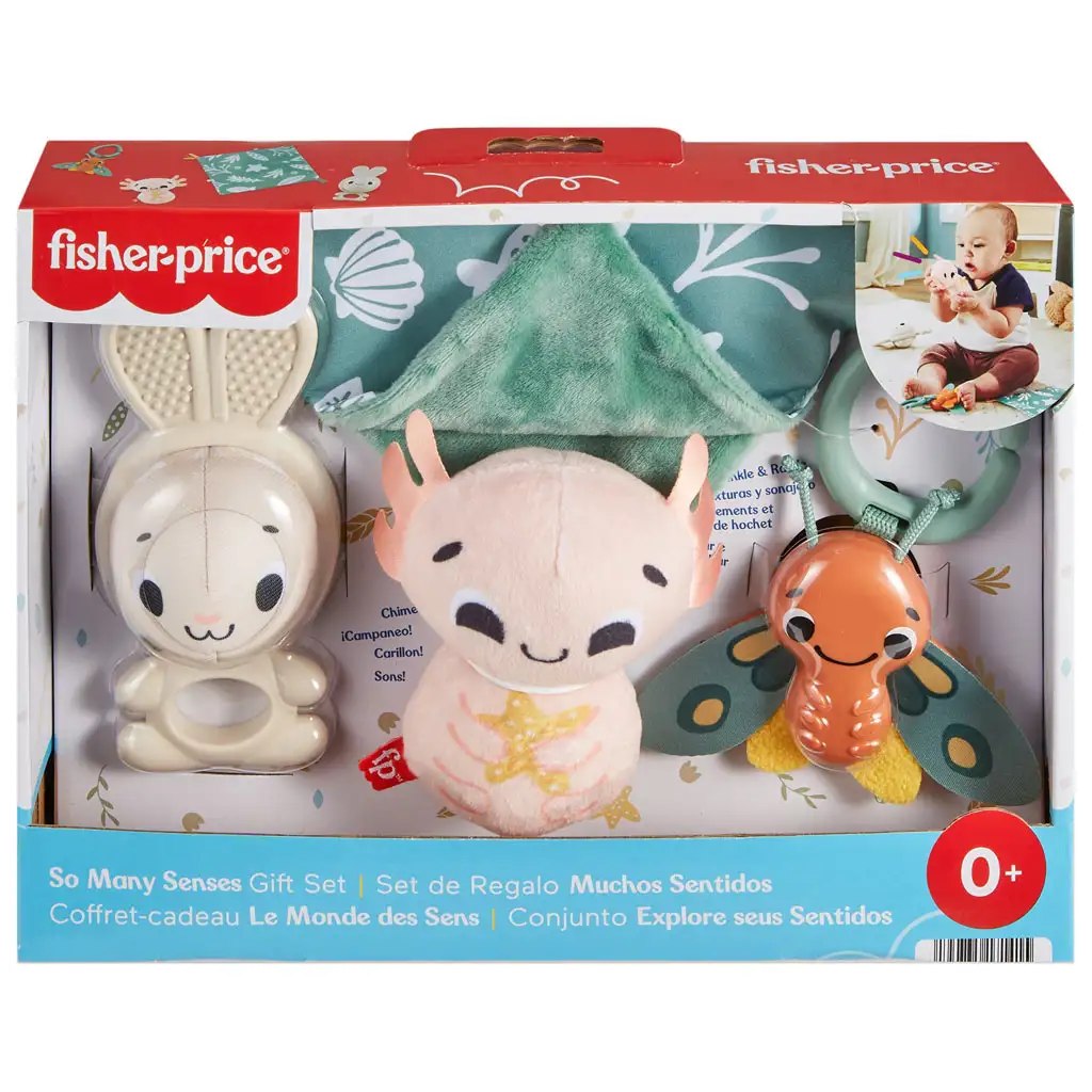 Fisher-Price: Sensimals Helló érzékelés 4 db-os bébi játékszett - Mattel kép 7