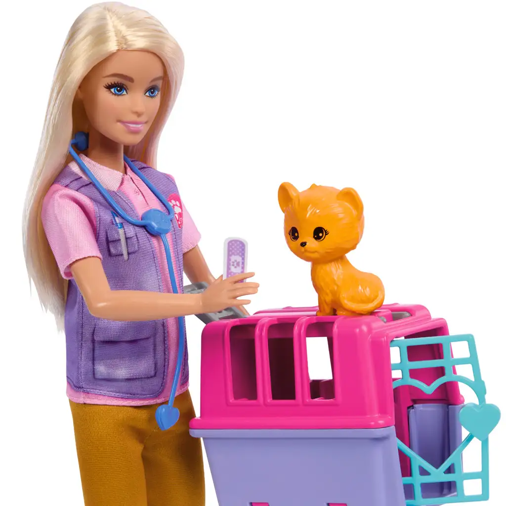 Barbie: Vadállatmentő karrierbaba kiegészítőkkel - Mattel kép 3