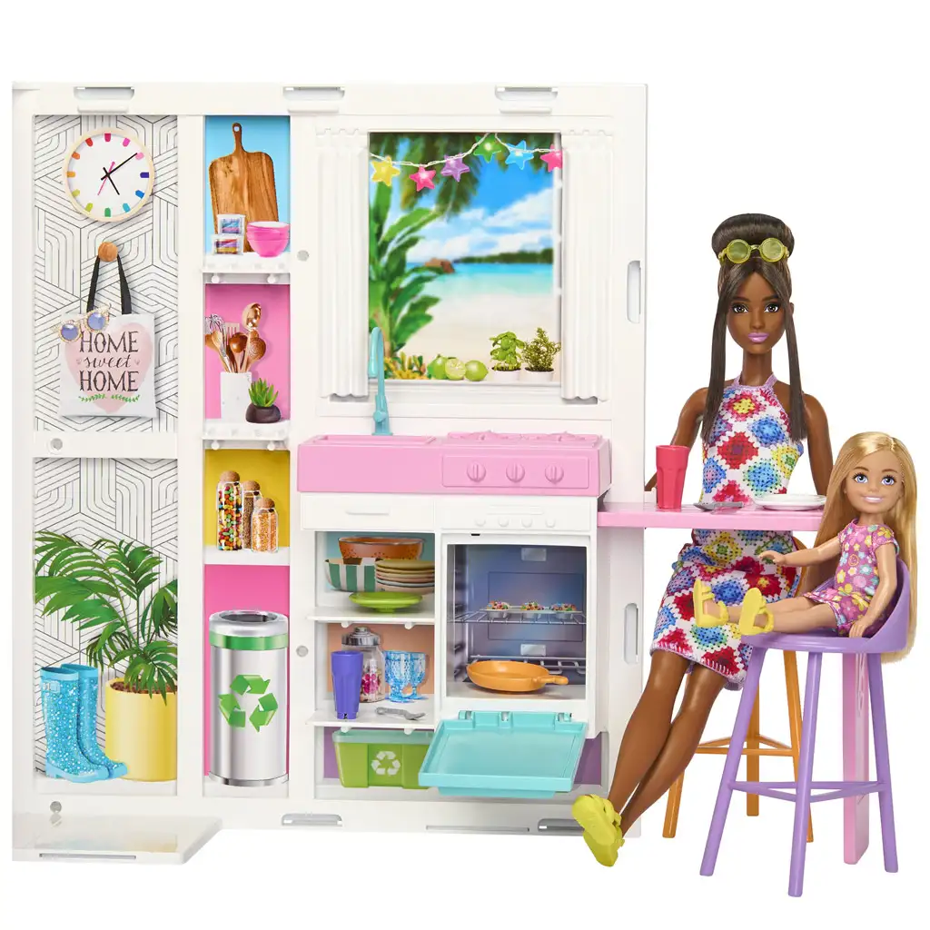 Barbie: Együtt a Földért álomház kiegészítőkkel - Mattel kép 3