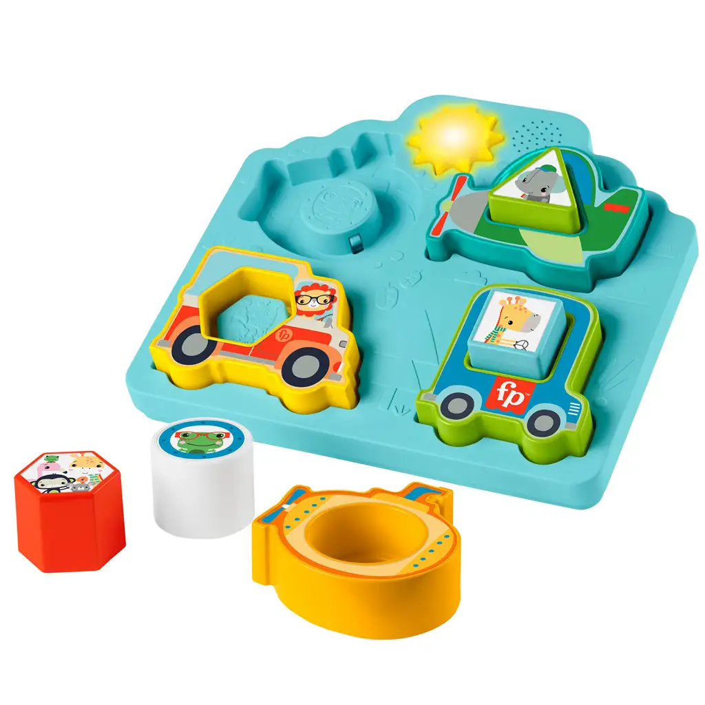 Fisher-Price: Forma és Járgány kirakó bébijáték - Mattel kép 2