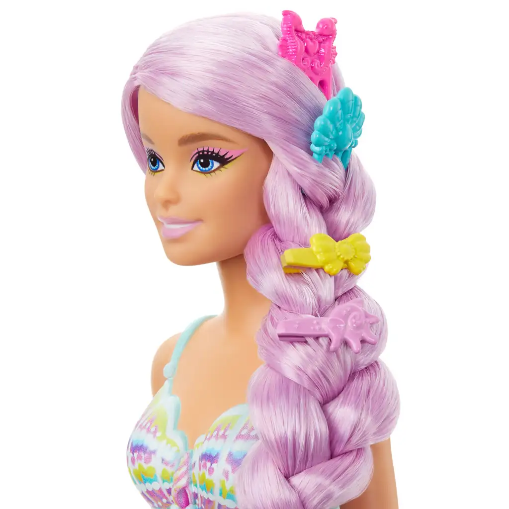 Barbie Dreamtopia: Varázslatos frizura sellő baba 2024 - Mattel kép 4