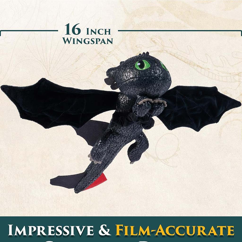 Így neveld a sárkányodat: Kézre csatolható Fogatlan plüss 30cm - Spin Master kép 2