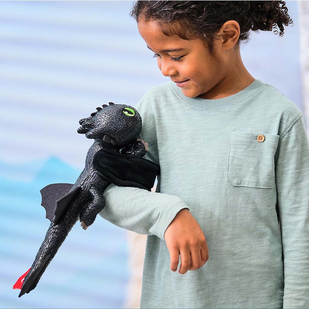 Így neveld a sárkányodat: Kézre csatolható Fogatlan plüss 30cm - Spin Master kép 3