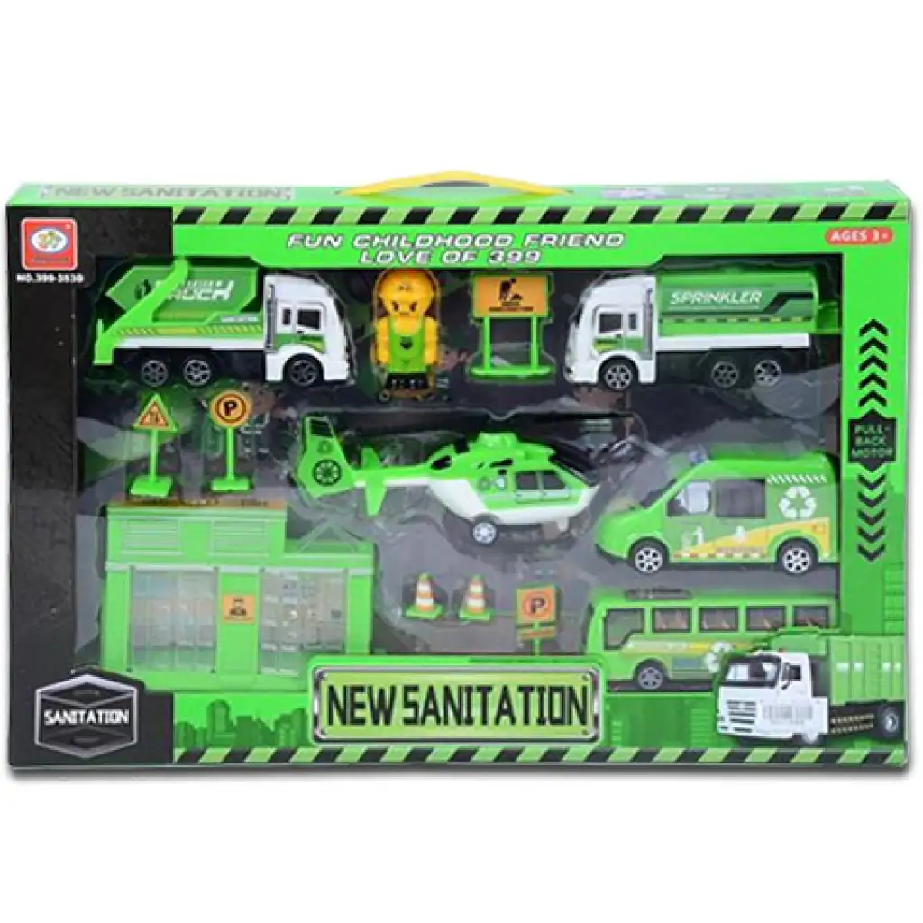 Hulladékszállító járműszett 5db-os