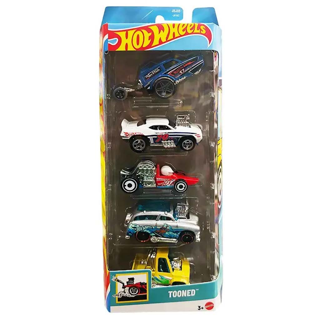 Hot Wheels: Tooned  5db-os kisautó szett 1/64 - Mattel