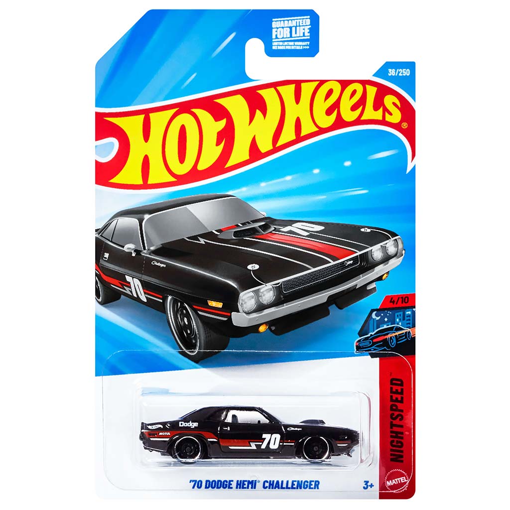 Hot Wheels: 70 Dodge Hemi Challenger kisautó 1/64 - Mattel