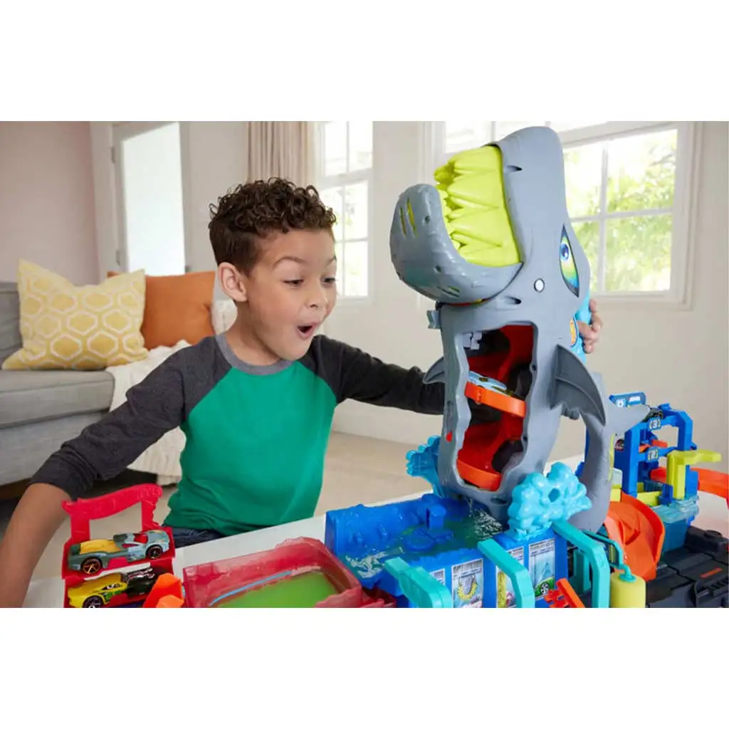 Hot Wheels: Cápás autómosó - Mattel kép 5