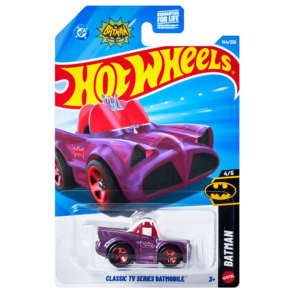 Hot Wheels: Classic TV Series Batmobile lila kisautó 1/64 - Mattel