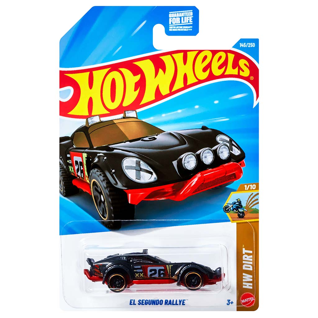 Hot Wheels: El Segundo Rallye piros-fekete kisautó 1/64 - Mattel