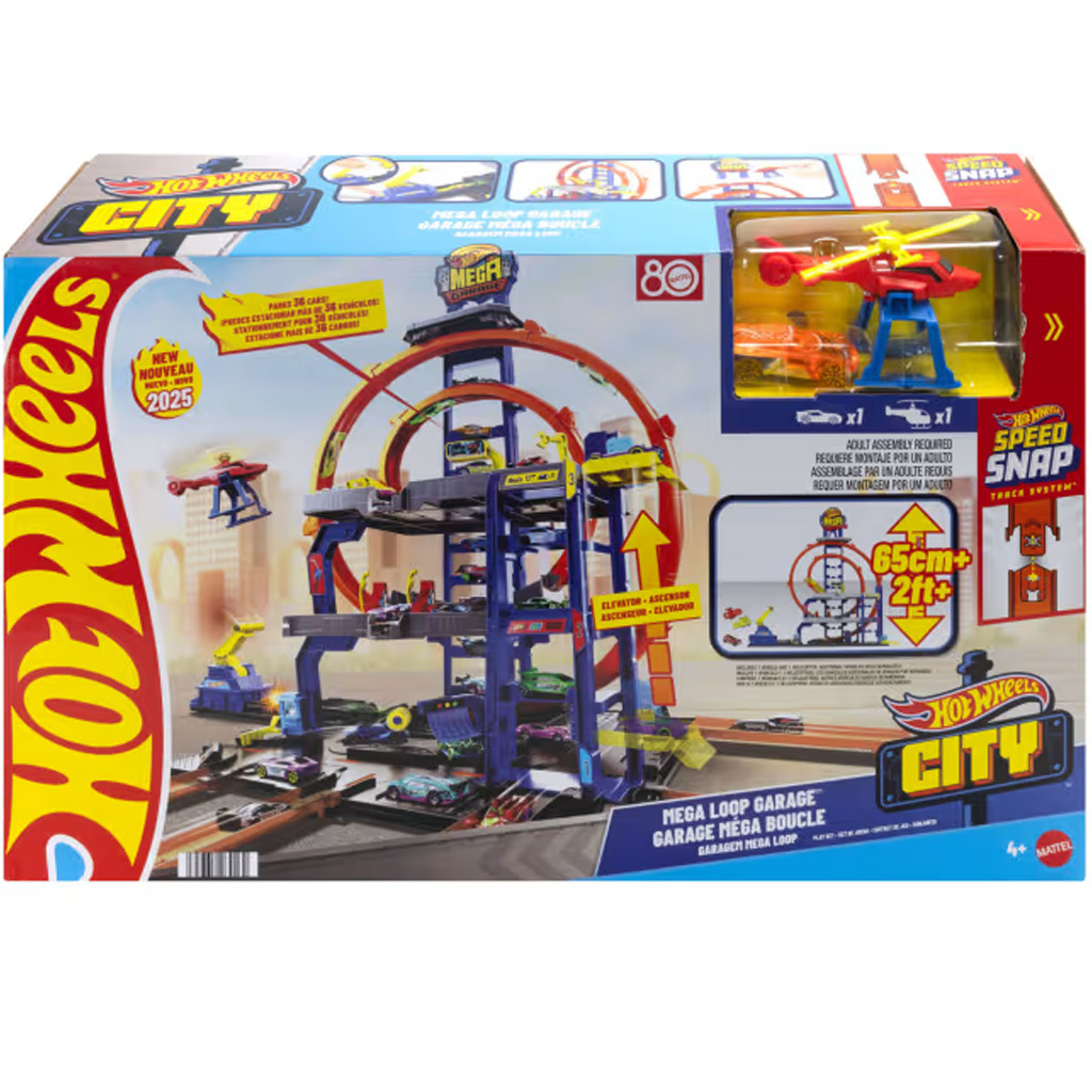 Hot Wheels City: Mega Garázs - Mattel