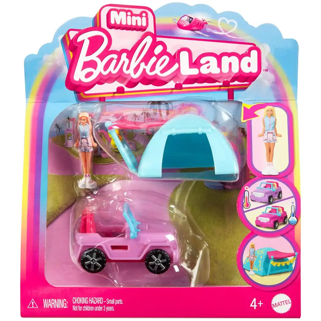 Barbie: Mini BarbieLand járművek - Álom terepjáró szett - Mattel