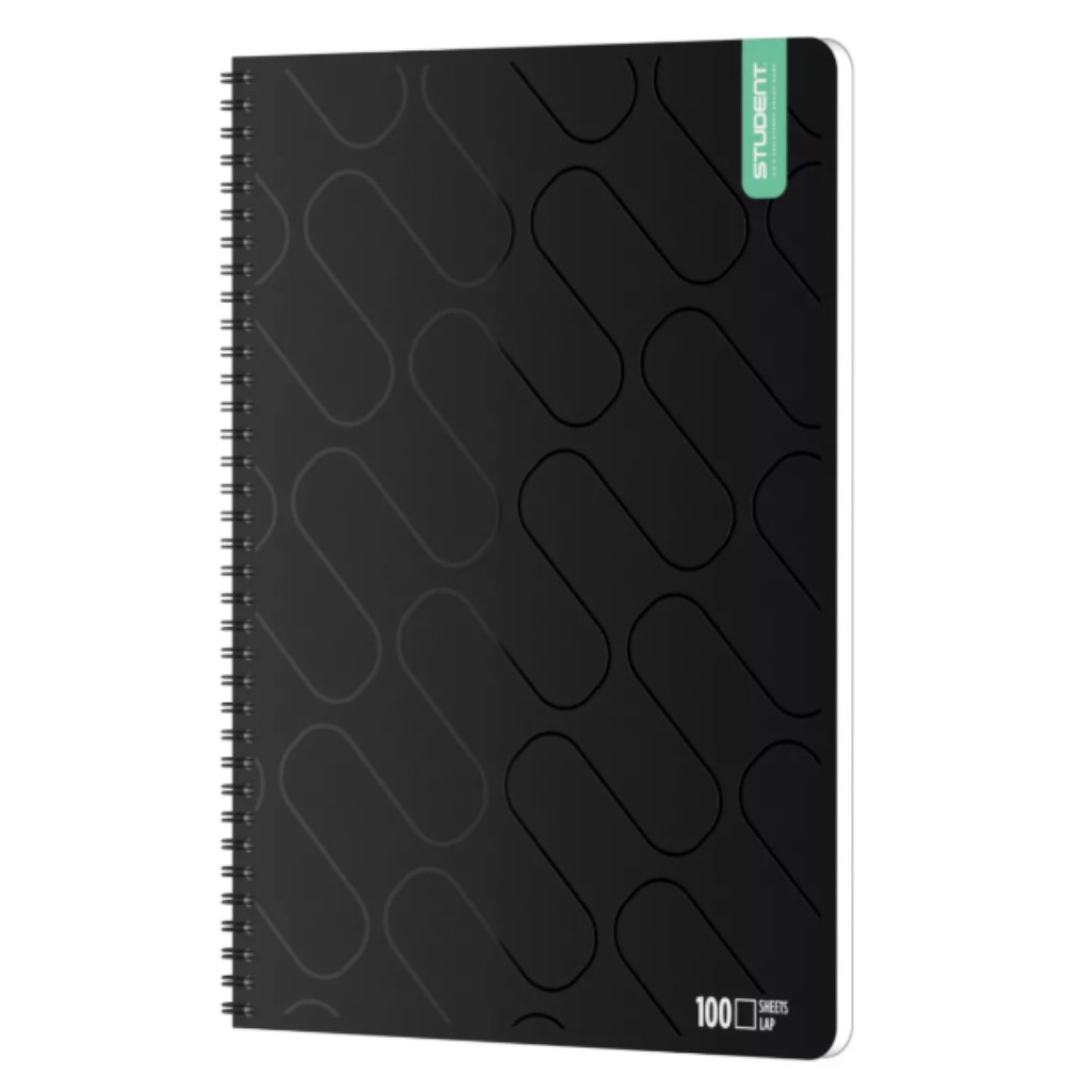 ICO: Student Prémium Black Spirál Füzet A/4 sima 100 Lapos