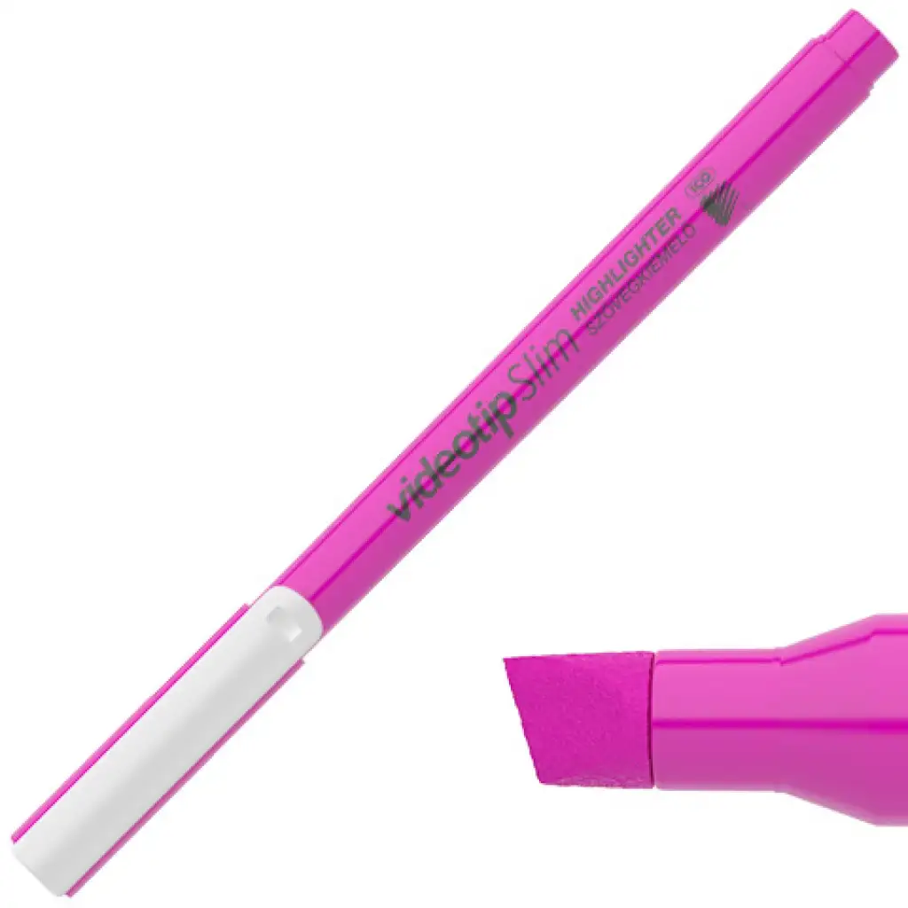 ICO: Videotip Slim szövegkiemelő rózsaszín