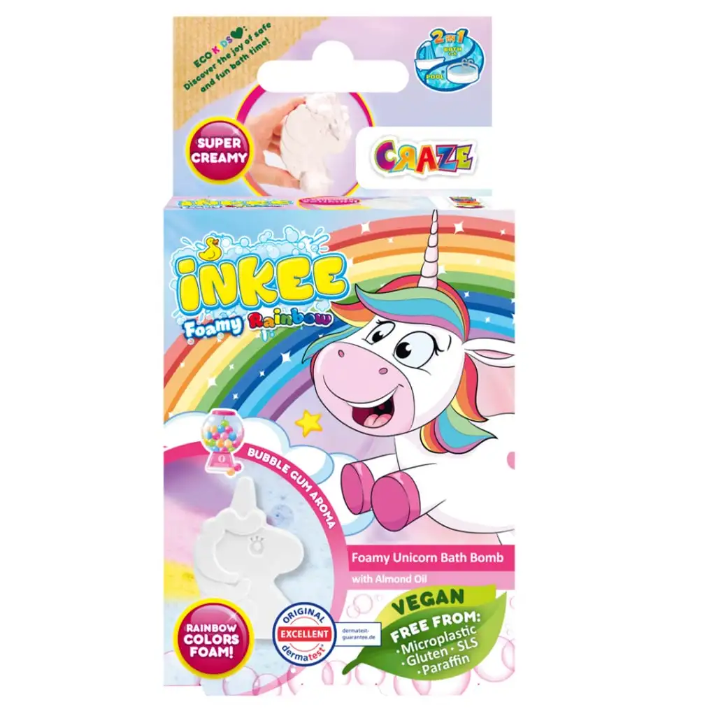 Craze Inkee: Vegán habos unikornisos fürdóbomba