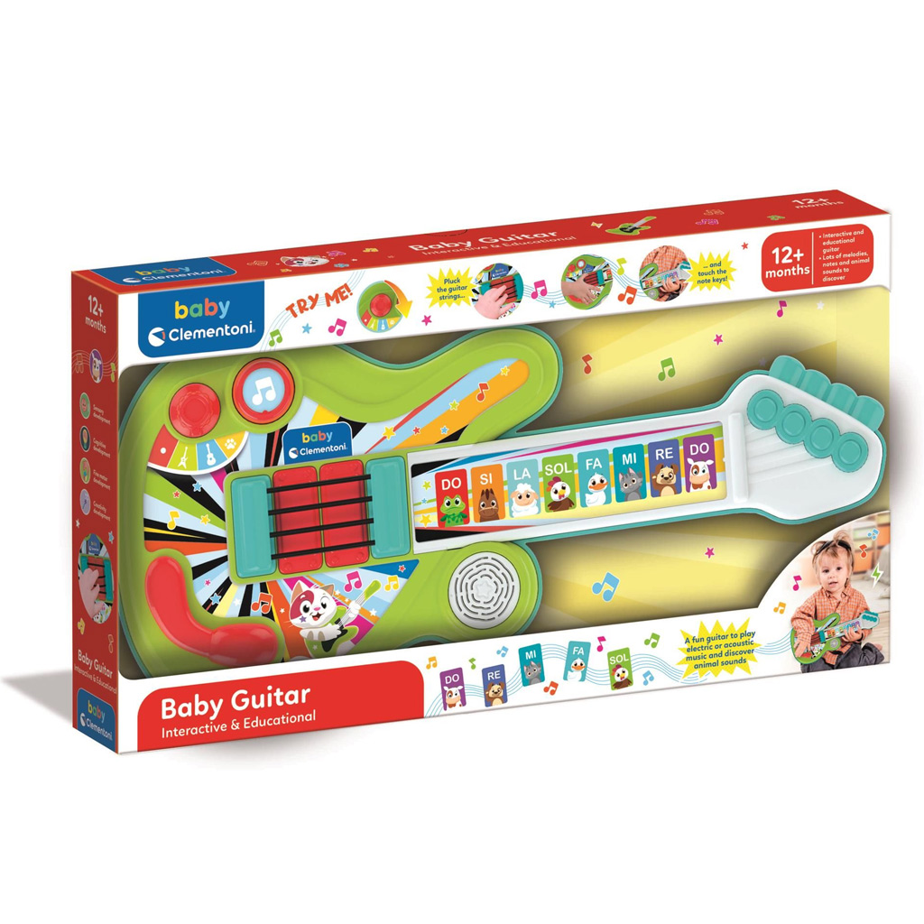 Állatos interaktív gitár - Clementoni baby