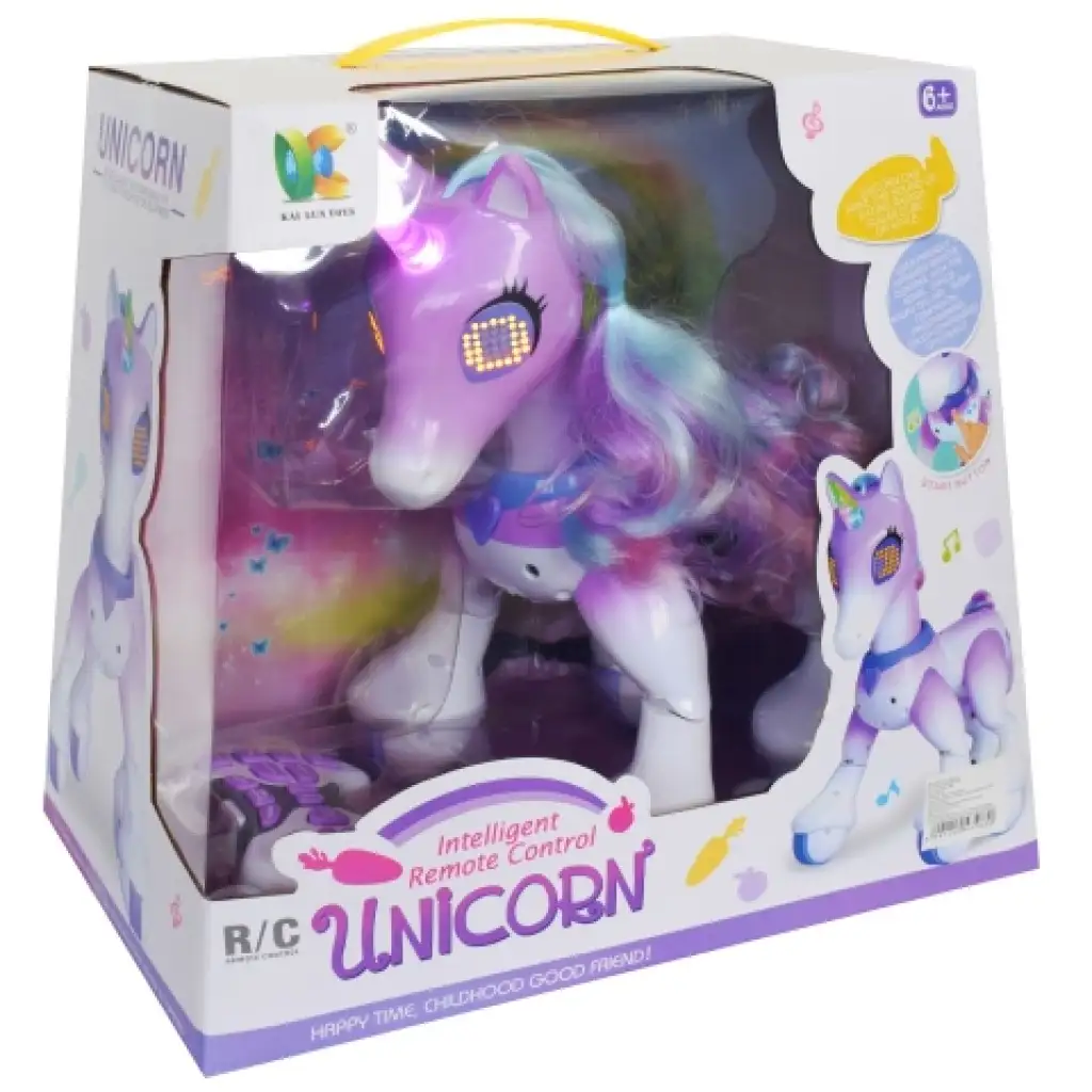 Csodálatos interaktív távirányítós unikornis 28cm kép 6