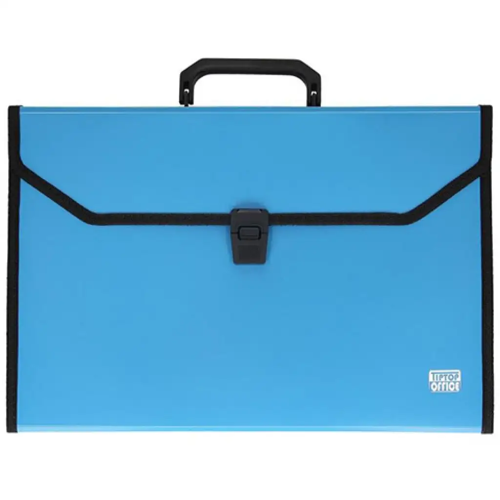 Spirit: Kék irattartó mappa A4 12 rekeszes fogantyúval