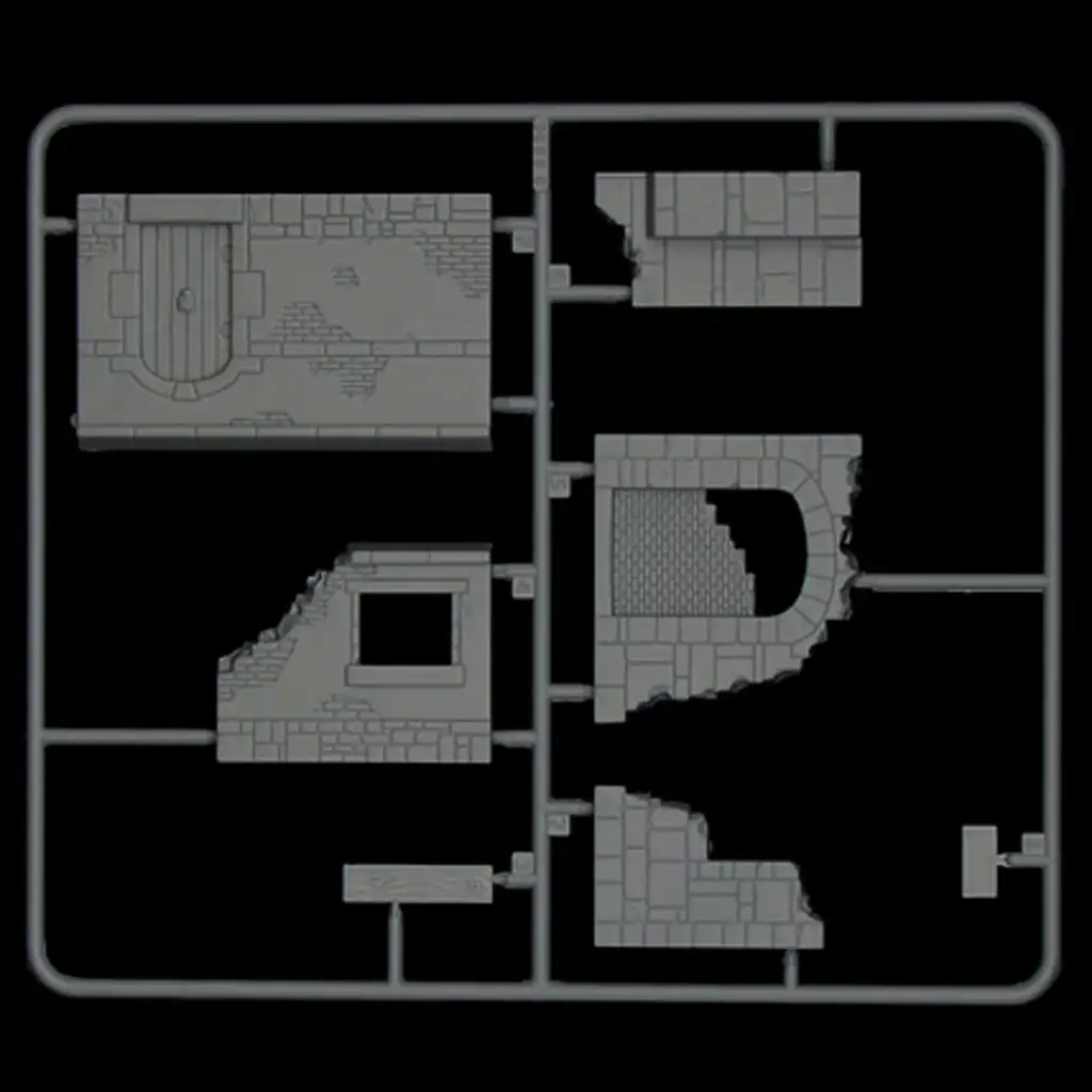 Italeri 1/72 Falak és romok dioráma szett kép 2