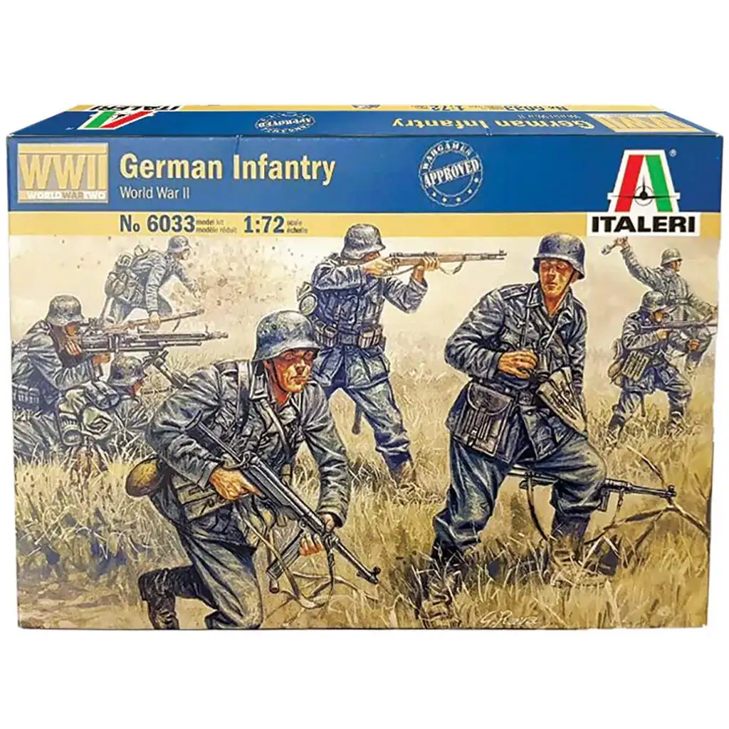 Italeri 1/72 German Infantry Német katonai figurák makett