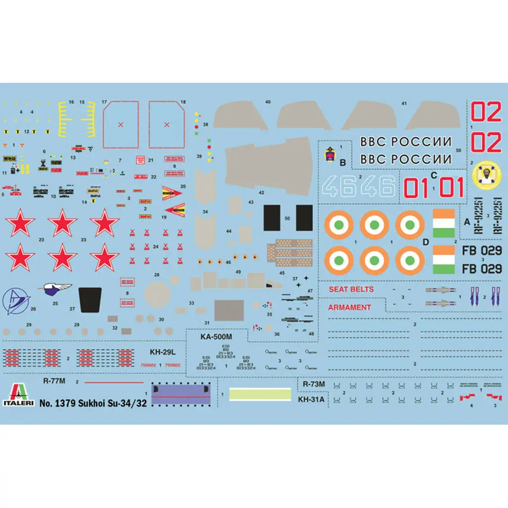 Italeri 1/72 Sukhoi Su-34/Su-32 FN vadászbombázó repülőgép makett kép 2