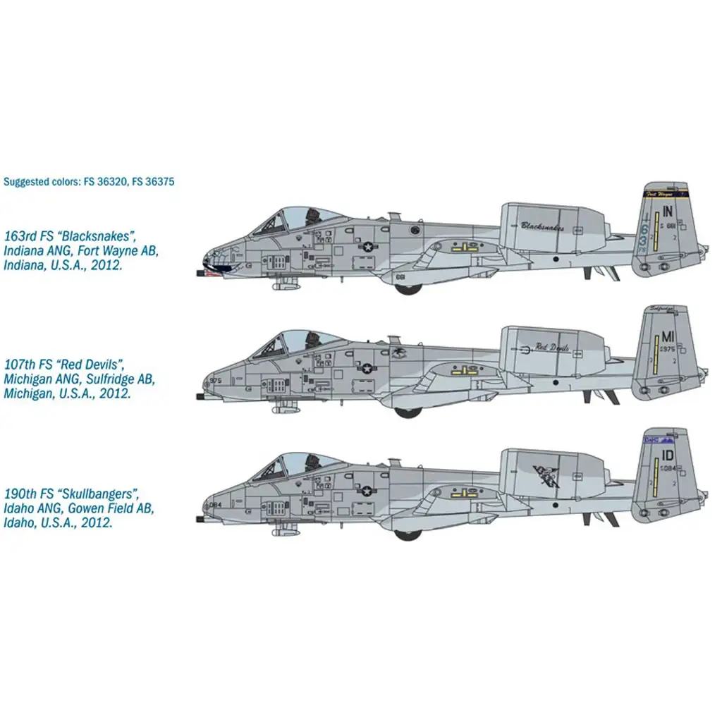Italeri 1/48 A-10C Blacksnakes repülőgép makett kép 3