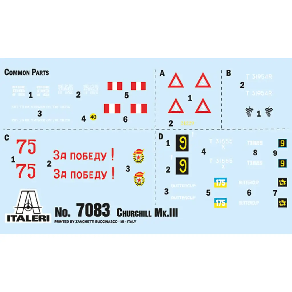 Italeri 1/72 Churchill Mk. III tank makett kép 2