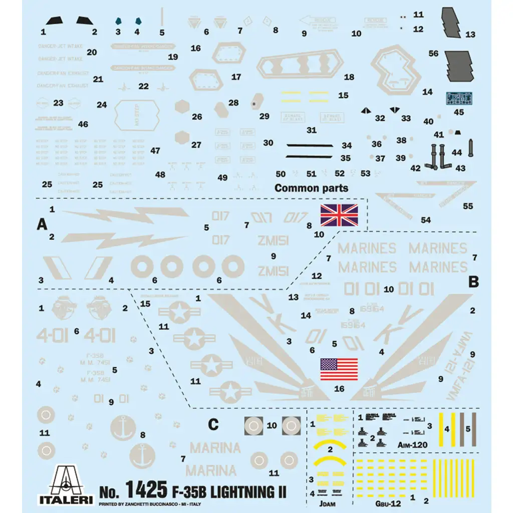 Italeri 1/72 F-35B Lightning II vadászrepülőgép makett kép 2
