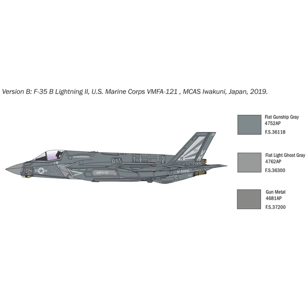 Italeri 1/72 F-35B Lightning II vadászrepülőgép makett kép 4