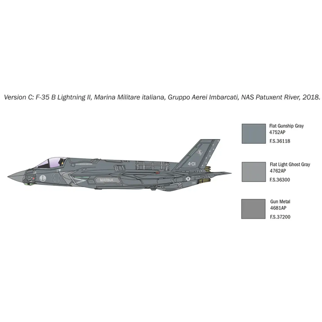 Italeri 1/72 F-35B Lightning II vadászrepülőgép makett kép 7