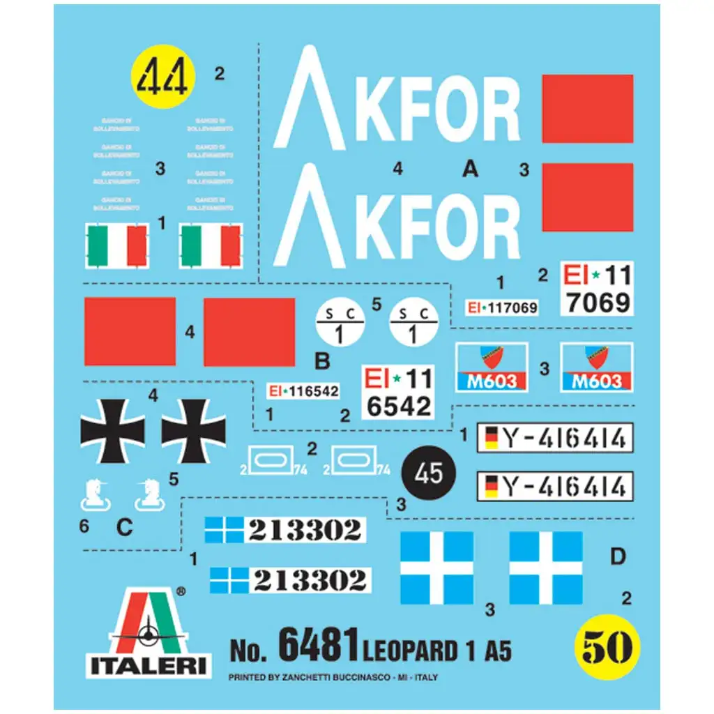 Italeri 1/35 Leopard 1A5 harckocsi makett kép 2