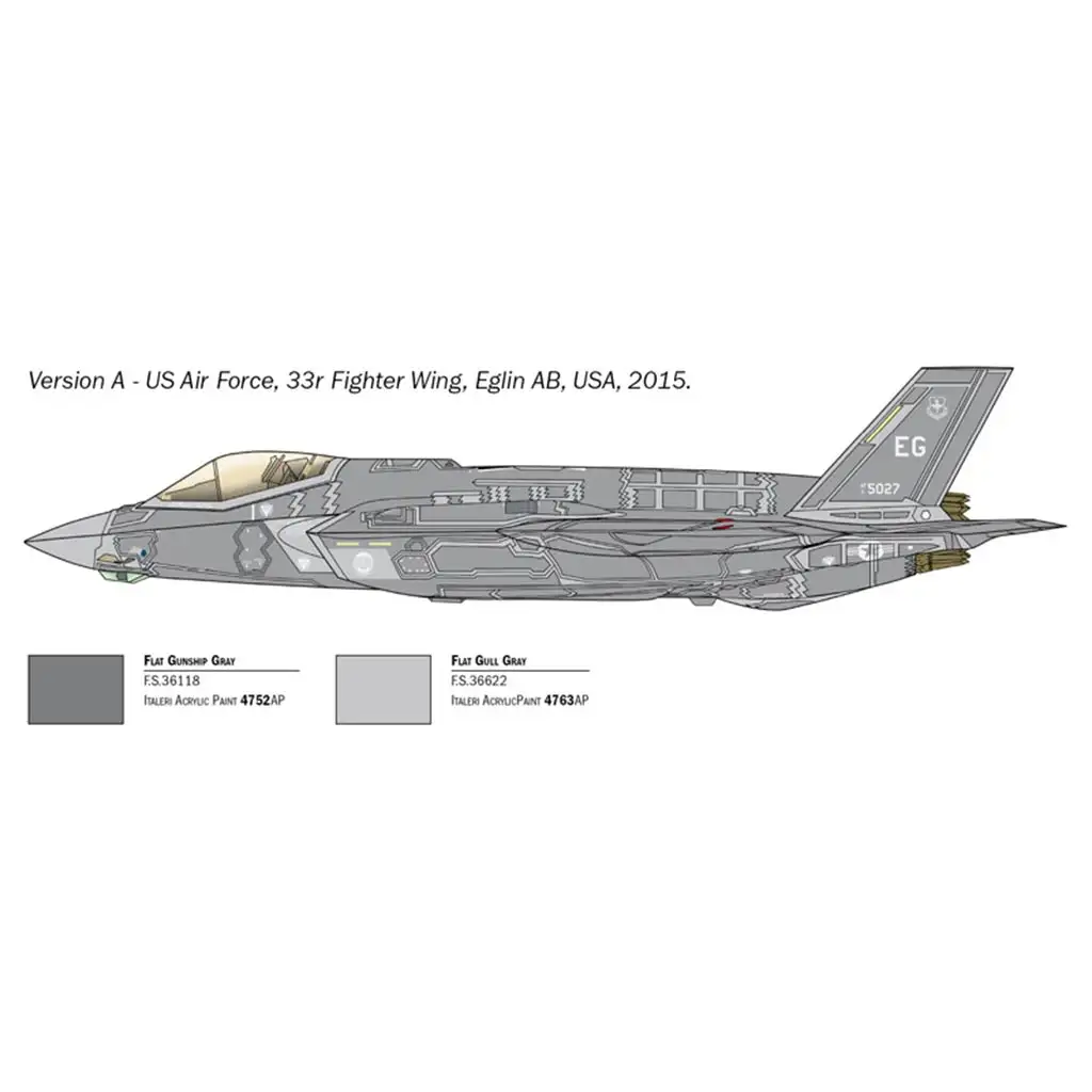 Italeri 1/72 F-35A Lightning II vadászgép makett kép 3