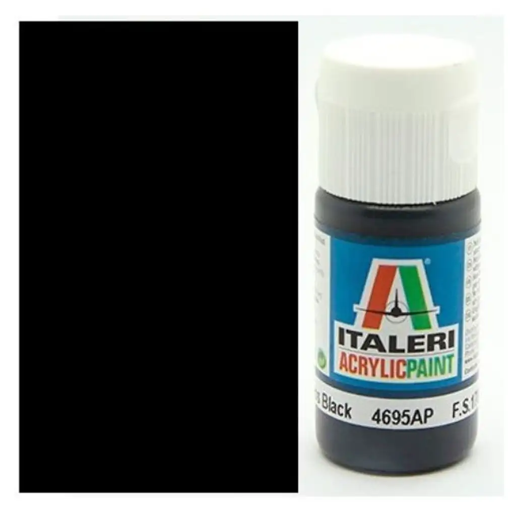 Italeri Gloss Black (4695AP) - Fényes fekete makett festék 20ml