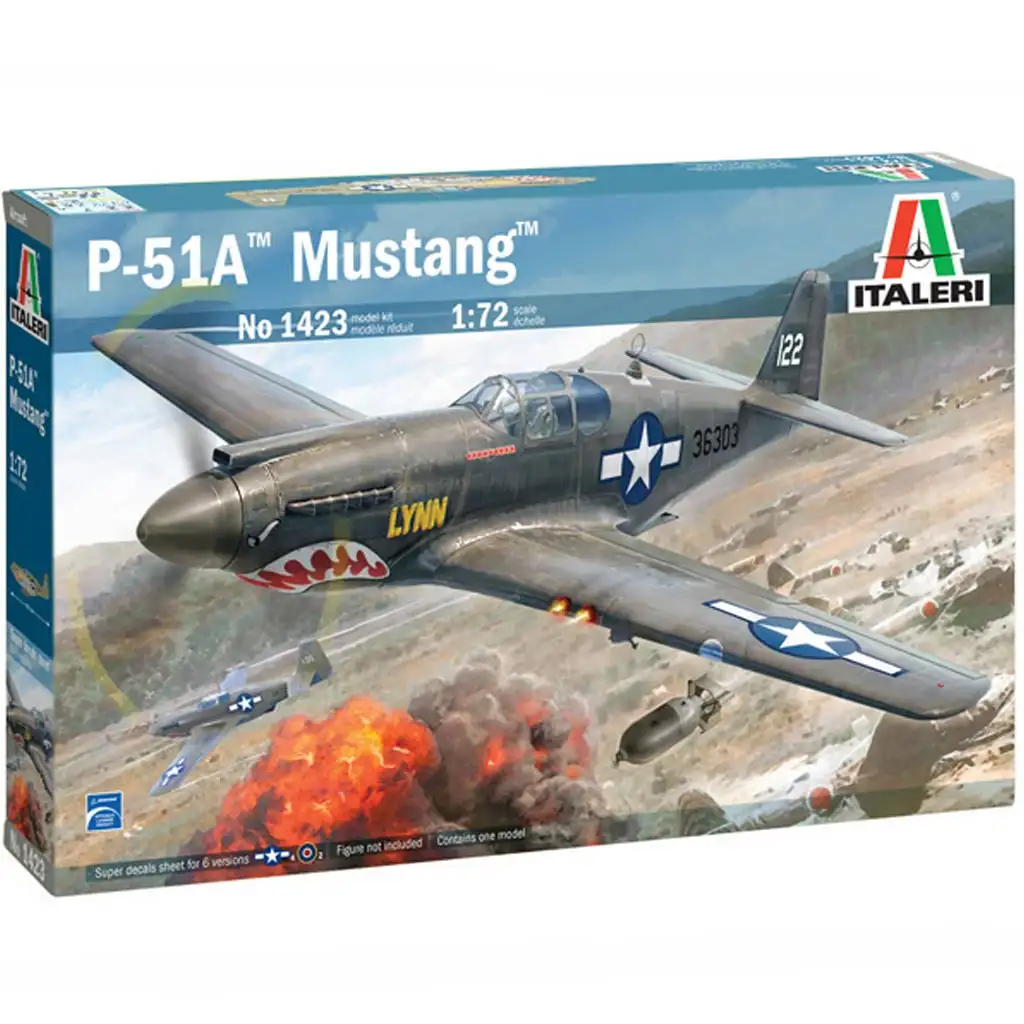 Italeri 1/72 P-51A Mustang vadászgép makett